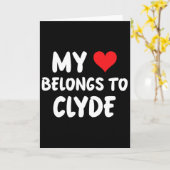 Clyde - Mijn hart is van Clyde - Liefde Kaart (Gele Bloem)