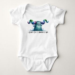 Clyde - One-eyed Worried Monster - Aangepast Romper
