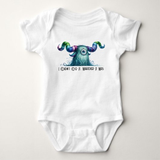 Clyde - One-eyed Worried Monster - Aangepast Romper (Voorkant)