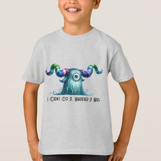 Clyde - One-eyed Worried Monster - T-shirt op maat (Voorkant)