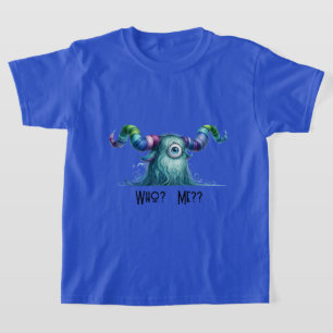 Clyde - One-eyed Worried Monster - T-shirt op maat