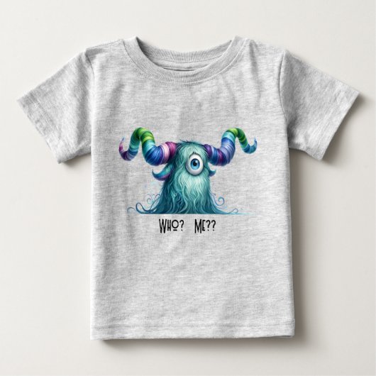 Clyde - One-eyed Worried Monster - T-shirt op maat (Voorkant)