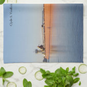 Clyde S. Van Enkevort & Erie Trader keukenhanddoek (Gevouwen)