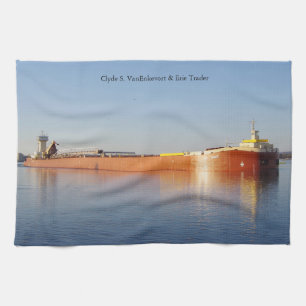 Clyde S. Van Enkevort & Erie Trader keukenhanddoek