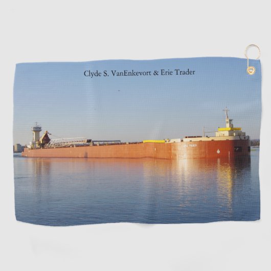 Clyde S. VanEnkevort & Erie Trader golfhanddoek (Horizontaal)