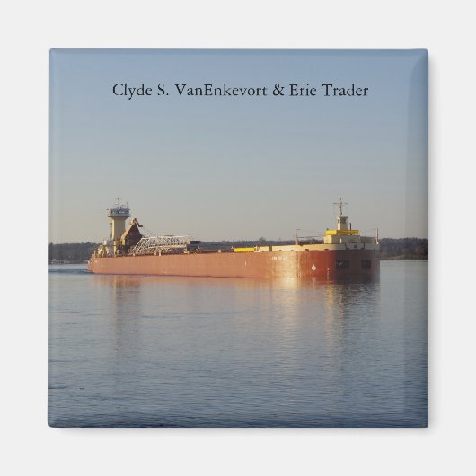 Clyde S. VanEnkevort & Erie Trader magneet (Voorkant)
