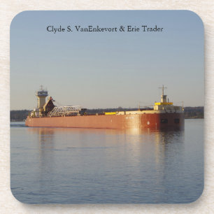 Clyde S. VanEnkevort & Erie Trader onderzetters
