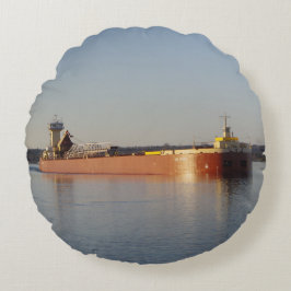 Clyde S. VanEnkevort & Erie Trader ronde kussen