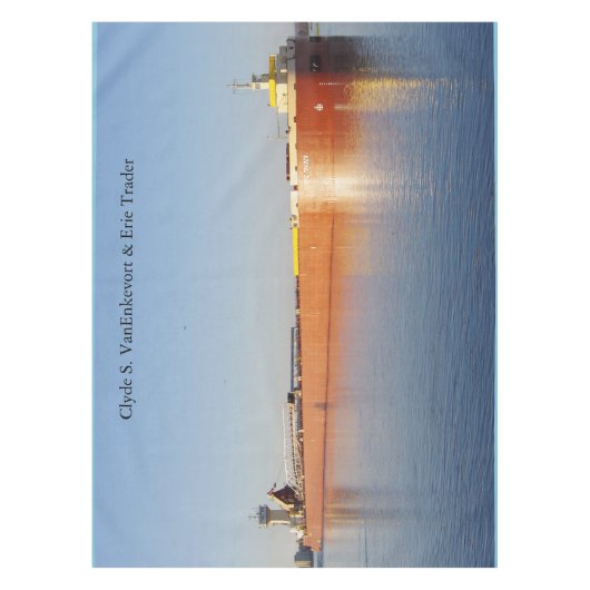Clyde S. VanEnkevort & Erie Trader tafelkleed (Voorkant)