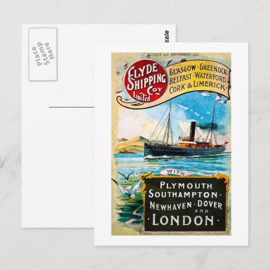 Clyde Shipping Company - Briefkaart (Voorkant / Achterkant)