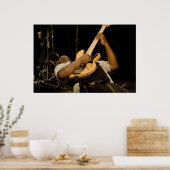 "Clyde" speelt elektrische basprint Poster (Keuken)