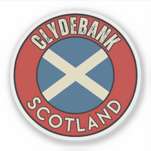 Clydebank, Schotland Sticker (Voorkant)