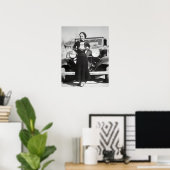 CLYDE's PARTNER BONNIE PARKER STRIKT EEN POSE 1934 Poster (Thuiskantoor)