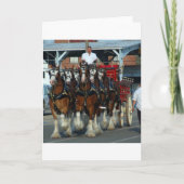 Clydesdale 6 paardhapering kaart (Voorkant)