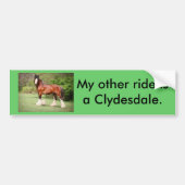 Clydesdale Bumpersticker (Voorkant)