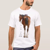 Clydesdale Butt Kijk klein T-shirt (Voorkant)