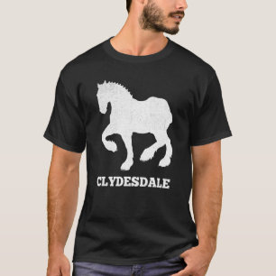 Clydesdale Clydesdale Ruiter Reuzen Voeten Paard T-shirt