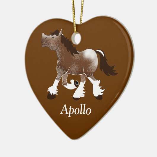 CLYDESDALE Draft Horse Custom Ornament (Links)
