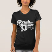 Clydesdale Draft Horse Driving T-shirt (Voorkant)