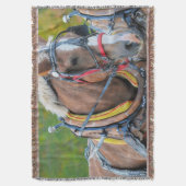Clydesdale Draft Horse Equine Photo Gift Deken (Voorkant Verticaal)
