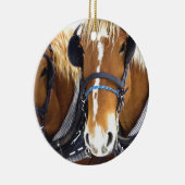 Clydesdale Draft Horse Ornament (Rechts)