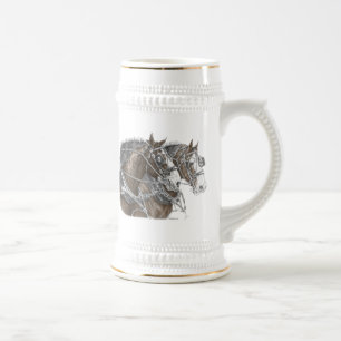 Clydesdale Draft Horse Team Bierpul