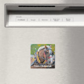 Clydesdale Draft Horse Team Magnetic Art Gift Magneet (Insitu (Vaatwasser))