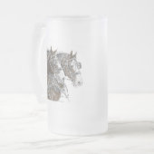 Clydesdale Draft Horse Team Matglas Bierpul (Voorkant links)