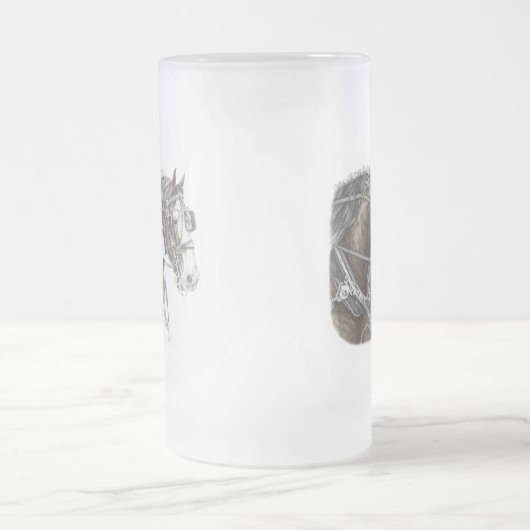 Clydesdale Draft Horse Team Matglas Bierpul (Center)