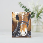 Clydesdale Draft Horses Briefkaart (Staand voorkant)