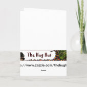 Clydesdale Draft Horses, Vrolijk Kerstfeest Feestdagen Kaart (Achterkant)