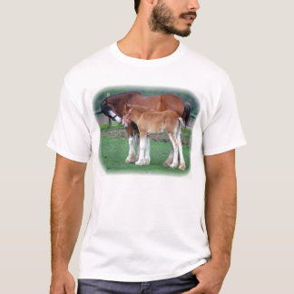 Clydesdale en colt t-shirt