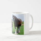 Clydesdale en Filly mok (Voorkant rechts)