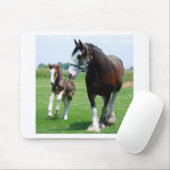 Clydesdale en Filly Muismat (Met muis)