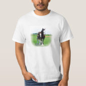 Clydesdale en filly t-shirt (Voorkant)