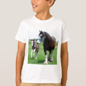 Clydesdale en Filly T-shirt (Voorkant)