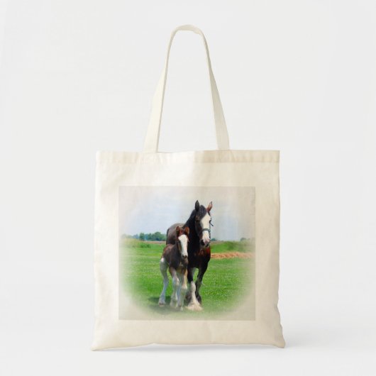 Clydesdale en Filly Tote Bag (Voorkant)