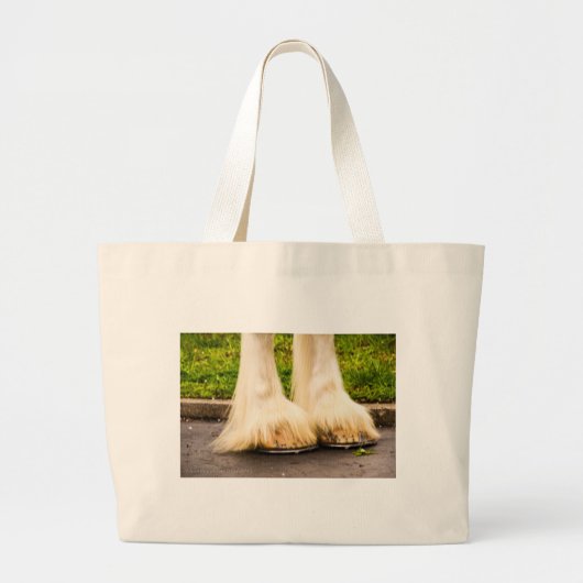 Clydesdale Feet Grote Tote Bag (Voorkant)
