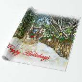 Clydesdale Holiday inpakpapier (Uitgerold)