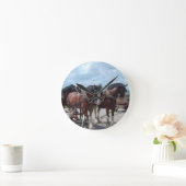 Clydesdale Horse Clock Ronde Klok (Huis)