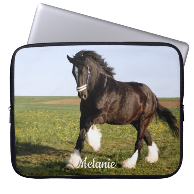 Clydesdale Horse Laptop Sleeve (Voorkant)