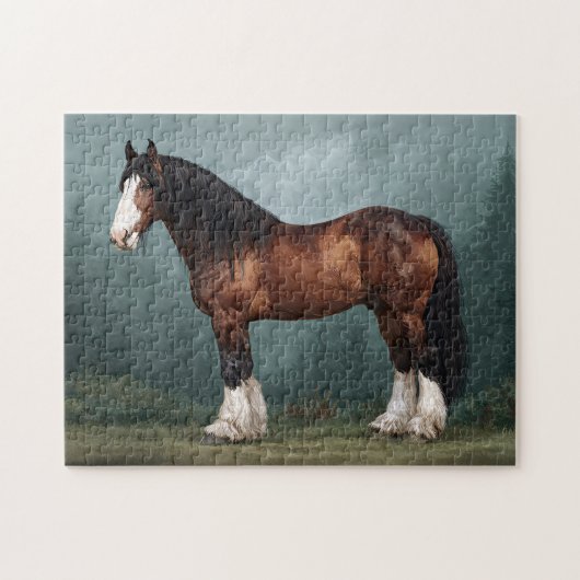 Clydesdale Horse Legpuzzel (Horizontaal)
