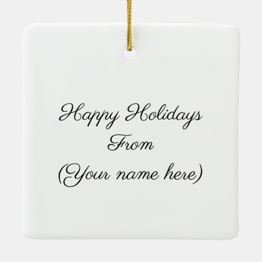 Clydesdale Horse Personalized Equestrian Kerstmis Keramisch Ornament (Achterkant)