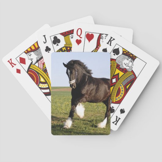 Clydesdale Horse Pokerkaarten (Achterkant)