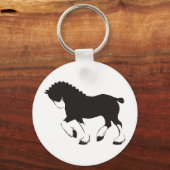 Clydesdale Horse Sleutelhanger (Voorkant)