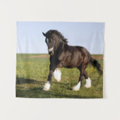 Clydesdale Horse Wandkleed (Voorkant (horizontaal))