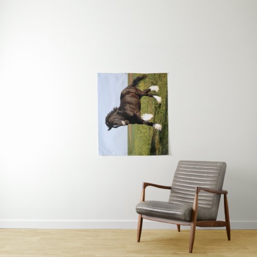 Clydesdale Horse Wandkleed (In situ)