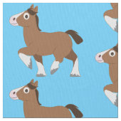 Clydesdale in de Cartoon Stof (Close Up)