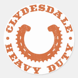 Clydesdale MTB "Heavy Duty"-Sticker Ronde Sticker
