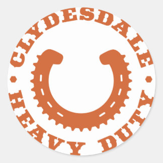 Clydesdale MTB "Heavy Duty"-Sticker Ronde Sticker